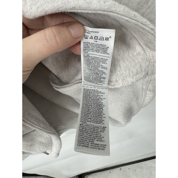 Athleta Cozy Karma Asym Pullover Women Medium Heathered Athleisure Loungewear - Picture 6 of 11